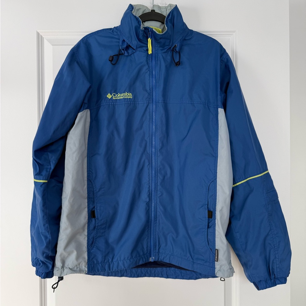 Columbia Kids Blue and Gray Raincoat